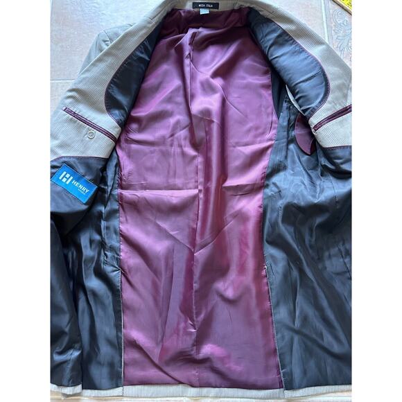Henry Uomo Moda Italia 2 pc suit Men size 40L / 34W - Picture 7 of 15